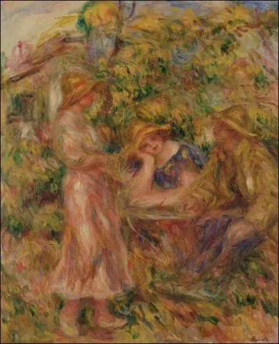 Qui a peint "Trois femmes dans un paysage" ?