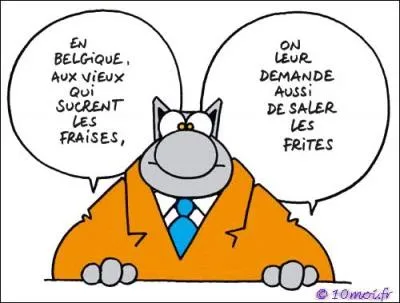 ''En Belgique, aux vieux qui sucrent ----------------------, on leur demande aussi de saler les frites.''