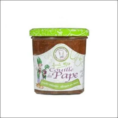 Elle agrémentera bien des mets comme le foie gras ou le fromage, à base de quel fruit est confectionnée la "Couille du Pape" ?