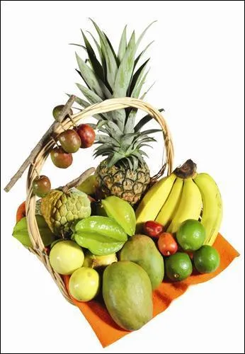 Nous finissons avec la corbeille de fruits exotiques, lequel de ces fruits n'y apparaît pas ?