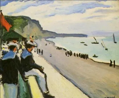 Qui a peint "La plage de Fécamp" ?