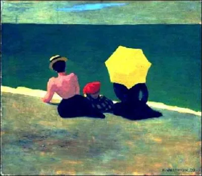 Qui a peint "Sur la plage" ?