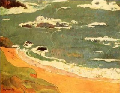 Qui a peint "La plage au Pouldu" ?