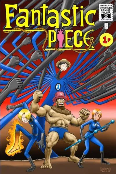 Passons maintenant aux films. Ici, nos héros sont à la une du magazine "Fantastic Piece", tiré de :