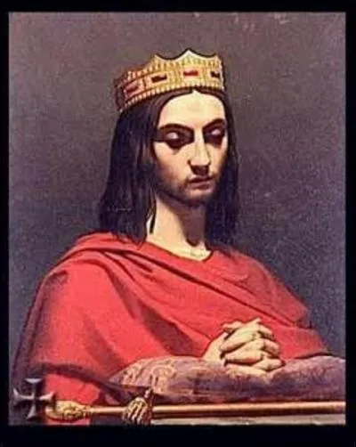 Marié en 625 par mon père à Gomatrude (598-630) qui est ma propre tante, je la répudie à l'arrivé sur le trône en 629. Remarié en 633 à Nanthilde (608-642) de lignée Saxonne, j'ai avec elle un fils en 634 qui sera mon successeur. Mais quel est son nom ?