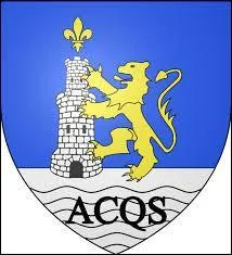 Ce dernier blason appartient à une ville aquitaine. Ville thermale, elle est connue pour ses eaux chaudes, la tauromachie landaise et espagnole ou encore pour le rugby. Il s'agit de la ville de ...