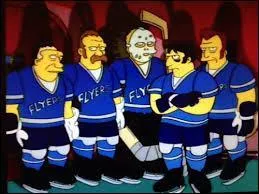 Dans le "Simpson Horror Show IV" de la saison 5, Ned Flanders, représentant allégoriquement le diable pour l'occasion, constitue un jury pour l'affaire du donut échangé contre l'âme d'Homer. Il est composé en autre par la redoutable équipe de hockey de Philadelphie de :