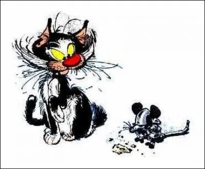 Ce chat est également celui de Gaston Lagaffe, ardent défenseur de la Nature (quoique pas toujours lorsque ses inventions finissent par polluer tout l'environnement, lol). A quel doux surnom répond-il ou pas ?