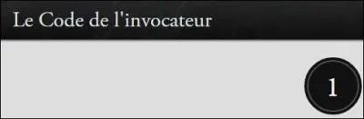 Quel est le premier point du Code de l'Invocateur ?