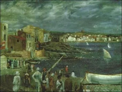 Voici la plage de llaner, peinte par Salvador Dali dans une ville de Catalogne, sur la costa Brava, quelle est cette jolie petite ville ?