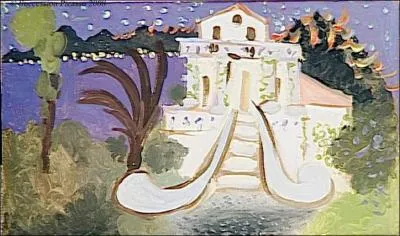 Voici "La villa chêne Roc" de Pablo Picasso, elle se trouve dans une ville située sur la commune d'Antibes, bien connue pour son festival de jazz :