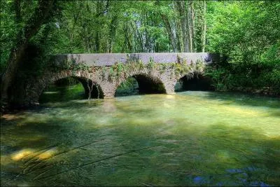 Ce pont qui est à la frontière entre la France et la Suisse, a été construit en 1757 sur le Versoix, dans l'Ain, à :
