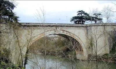 Le pont Saint-Roch de 49 mètres de long sur l'Agout a été construit en 1791 dans le département du Tarn à :
