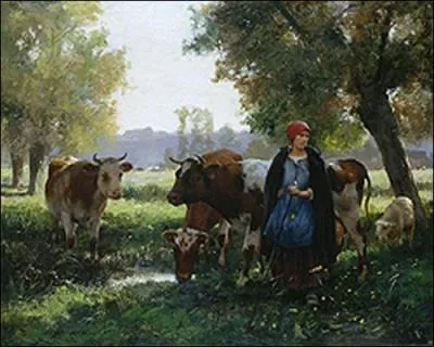 Qui a peint "Au bord de la mare" ?