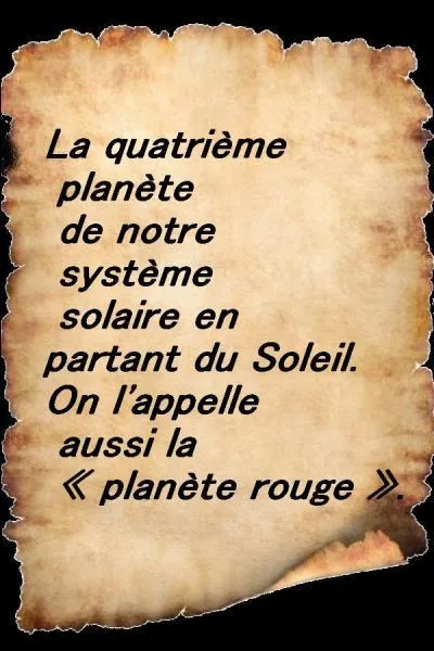 Quel est le nom de la planète où se trouve le trésor ?