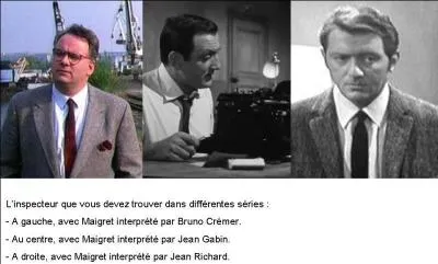 Monsieur Simenon ! Parfois vous vous prenez pour Dieu, n'est-ce pas ? On vous a pris à faire revivre un des inspecteurs de Maigret. Avouez le nom de cet inspecteur !