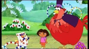 Si vous me demandez de vous trouver un intello dans ce dessin animé, sans hésiter je réponds Grand Poulet Rouge ! Cette bestiole dit qu'elle parle anglais et...