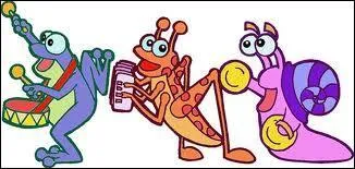 De quel instrument la sauterelle joue-t-elle ?