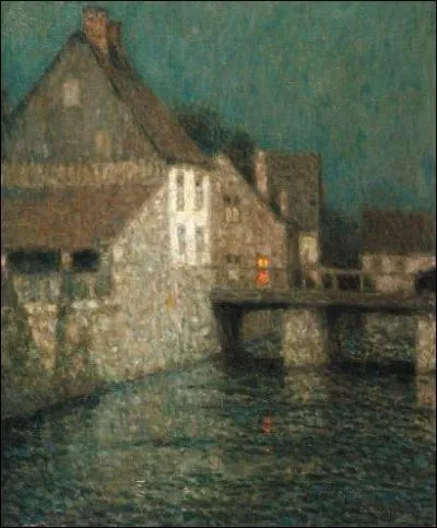 Qui a peint "Cr&eacute;puscule sur le pont &agrave; Gisors" ?