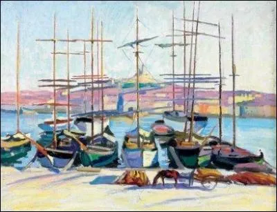 Qui a peint "Port de Marseille, Notre Dame de la Garde" ?