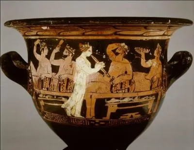 Comment nomme-t-on ces courtisanes, appréciées pour leur beauté et leur intelligence, qui participaient aux banquets aux côtés des hommes ?