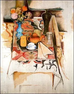 Qui a peint "Nature morte à la lampe" ?