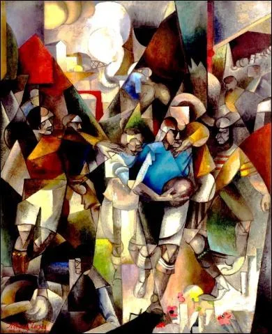 Qui a peint "Les joueurs de football" ?