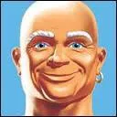 Avez-vous reconnu ce faciès au crâne lisse et brillant ? Depuis des années, ce personnage publicitaire nous vend :