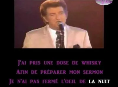 A vous de trouver cette chanson où un homme de Dieu essaye de faire comprendre un interdit religieux ! Et, ce n'est pas facile ! Cette chanson est parue en 1976 ! Quelle est-elle ?