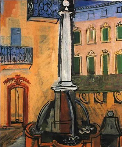 Qui a peint "La fontaine à Vence" ?