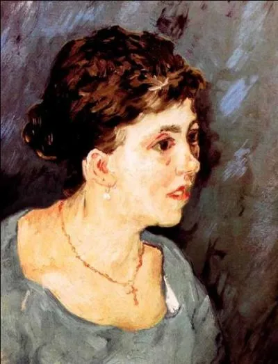 Qui a peint "Portrait de la femme en bleu" ?