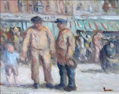 Qui a peint "La criée aux poissons" marché de Honfleur ?