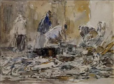 Qui a peint "Le marché aux poissons" ?