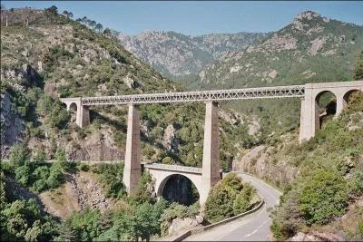 Ce viaduc d'une hauteur de 84 m&egrave;tres enjambe le Vecchio en Haute-Corse. Il a &eacute;t&eacute; construit en 1894 et il se nomme :