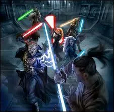 Qui remporta le duel opposant Bane et son apprentie Zannah à cinq Jedi parmi lesquels deux excellents duellistes (Valenthyne Farfalla et Raskta Lsu) ?