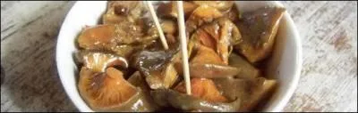 Quels champignons sont un vrai bonheur à déguster à l'apéritif, macérés dans de l'huile et du vinaigre ?