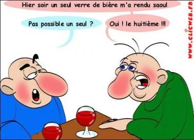 Messieurs, si vous pesez environ 70 kg, en cas de gueule de bois, savez-vous en combien de temps votre taux d'alcoolémie diminue ?