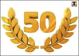 Lorsque vous avez 50 ans de mariage, vous c&eacute;l&eacute;brez vos noces de :