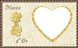 Quand fête-t-on ses noces d'or ?