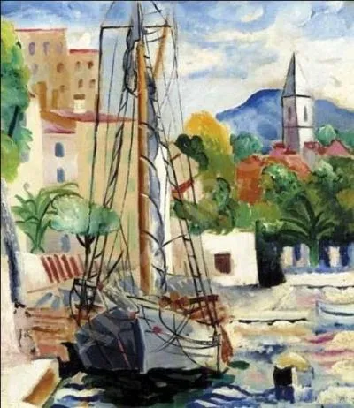 Qui a peint "Bateau dans le port de Cassis" ?