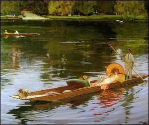 Qui a peint "Promenades en bateau sur la Tamise" ?