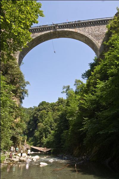 Le pont Napoléon fait 68 m de long et 80 m de haut, il enjambe le Gave de Gavarnie dans les Hautes-Pyrénées. Il a été construit en 1863 à :