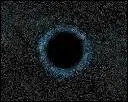 Dans un trou noir, comment appelle-t-on la masse gravitationnelle (faite par une étoile) qui le forme ?