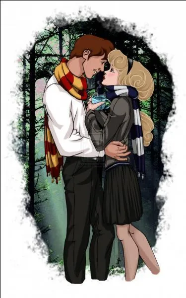 Voici un couple qui adore se regarder dans le blanc des yeux. Nous savons tous qu'il s'agit de Philippe et d'Aurore. Quelles sont leurs maisons respectives ?