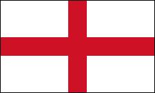 Voici le drapeau de l'Angleterre.