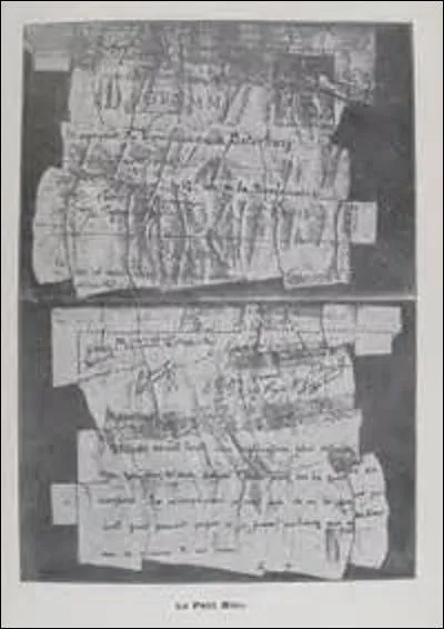 En effet, il découvre de nouveaux indices, comme notamment un papier déchiré adressé par l'attaché militaire allemand à un commandant français. Mais sous quel nom est plus connue cette preuve ?
