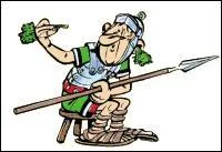 Ziguépus. "Gardien de prison, j'assure la surveillance d'Assurancetourix et j'aime l'entendre chanter."