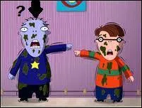 Comment s'appelle le frère sadique de Lucien (en orange) ?