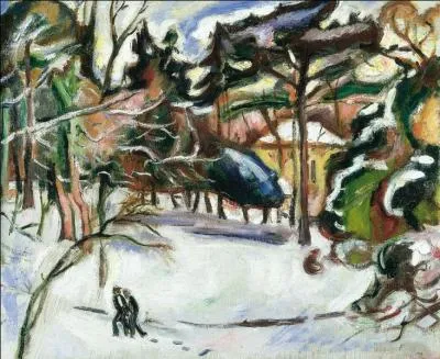 Qui a peint "Neige à Honfleur" ?