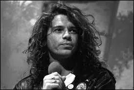 Michael Hutchence , chanteur de INXS